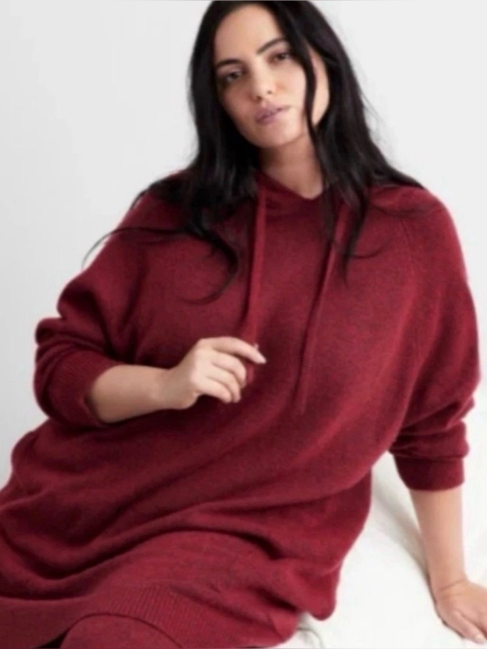 State of Day Women's Indulge & Rest Loungewear Tunic Hoodie Maraschino Heather